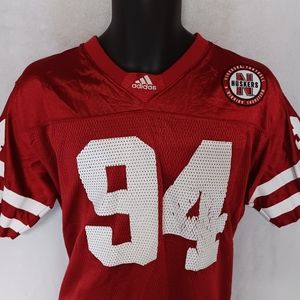 Adidas Nebraska Cornhuskers Football Jersey XL Youth 18-20 Red #94